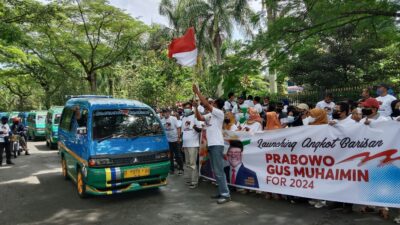 Ratusan Relawan Deklarasi Prabowo-Gus Muhaimin Maju Pilpres 2024 