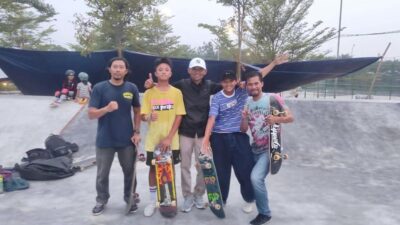 Arena Skateboard Rampung, Atlet Kabupaten Bekasi Mulai Uji Venue Porprov Jabar 2022