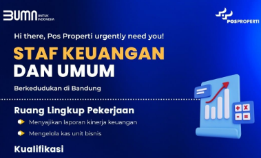 Info Loker Terbaru Lulusan D3 di Bandung untuk Posisi Staf Keuangan dan Umum