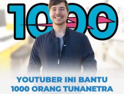 Youtube Dihebohkan Aksi Heroik MrBeast yang Bantu 1000 Orang Buta Lakukan Operasi