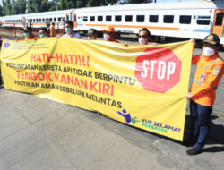 Trafik KA Meningkat, Daop 2 Bandung Imbau Pemudik Kendaraan Bermotor Waspada di Perlintasan Sebidang