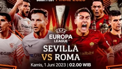 Jadwal SCTV Kamis 1 Juni 2023: Final Liga Eropa Live Sevilla vs AS Roma, Bidadari Surgamu, Cinta Setelah Cinta