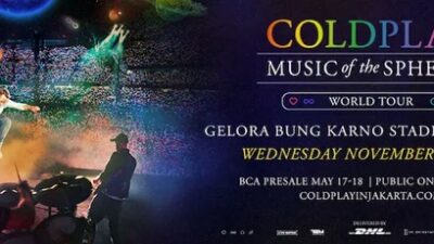 Antusias Penonton, Tiket Presale Konser Coldplay Jakarta Alami Antrean Penuh