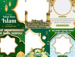 TINGGAL PASANG, Twibbon Desain Foto Tahun Baru Islam 1 Muharram 1445 Hijriyah untuk Facebook, Instagram dan WA