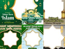 GRATIS, 25 Kumpulan Desain Ucapan Tahun Baru Islam 1 Muharram 1445 Hijriyah Tahun 2023 Lengkap Cara Pasang di FB, IG, dan Twitter
