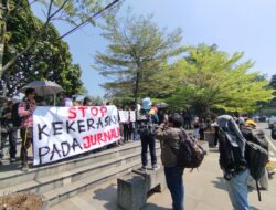 Koalisi Jurnalis Bandung Menggelar Aksi Damai Terkait Kebebasan Pers