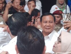 Prabowo Subianto Hadiri Acara Konsolidasi Caleg Partai Gerindra di Hotel Pullman Bandung