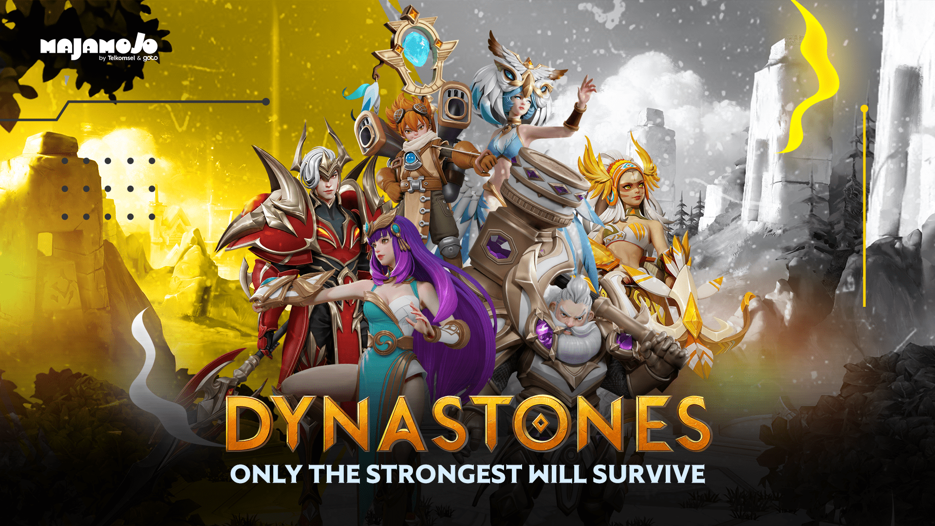 DynaStones: Game MOBA & Battle Royale Karya Majamojo