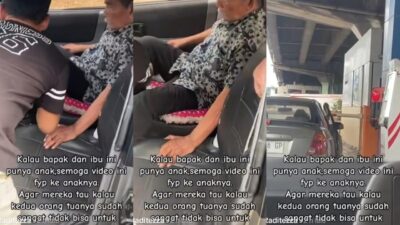 Viral di TikTok, Seorang Kakek Renta Nyetir Mobil Sendiri di Tol hingga Nyaris Tabrakan