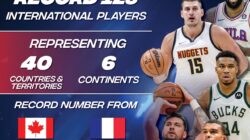 Rekor! NBA Libatkan 15 Pemain Internasional dari 40 Negara di Musim 2023-2024