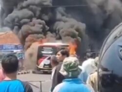 Kronologi Kebakaran Bus Pariwisata Dekat Pom Bensin di Subang yang Mengangkut 39 Wisatawan