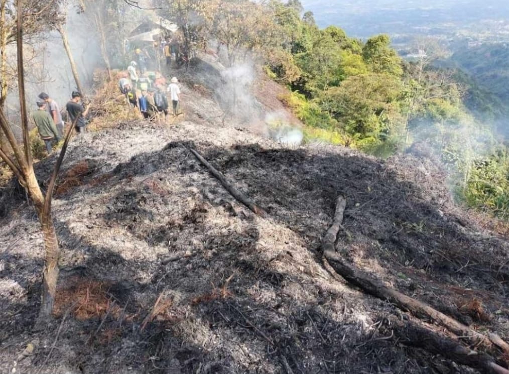 Sempat Dilalap Api, Kebakaran di Kawasan Taman Nasional Gunung Salak Sudah Berhasil Dipadamkan