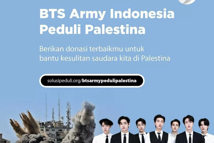 ARMY Indonesia Berhasil Kumpulkan Donasi hingga Rp1 Miliar untuk Bantu Palestina