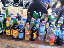 Puluhan Botol Miras dan Obat Terlarang Disita Polisi dari Oknum Bobotoh