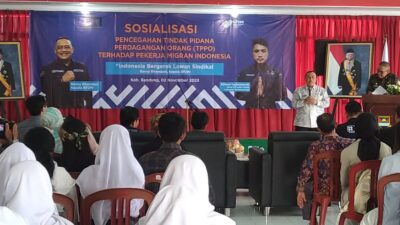 Marak Praktik TPPO, IJTI Cimahi-KBB dan BP2MI Gelar Sosialisasi ke Pelajar serta Jurnalis