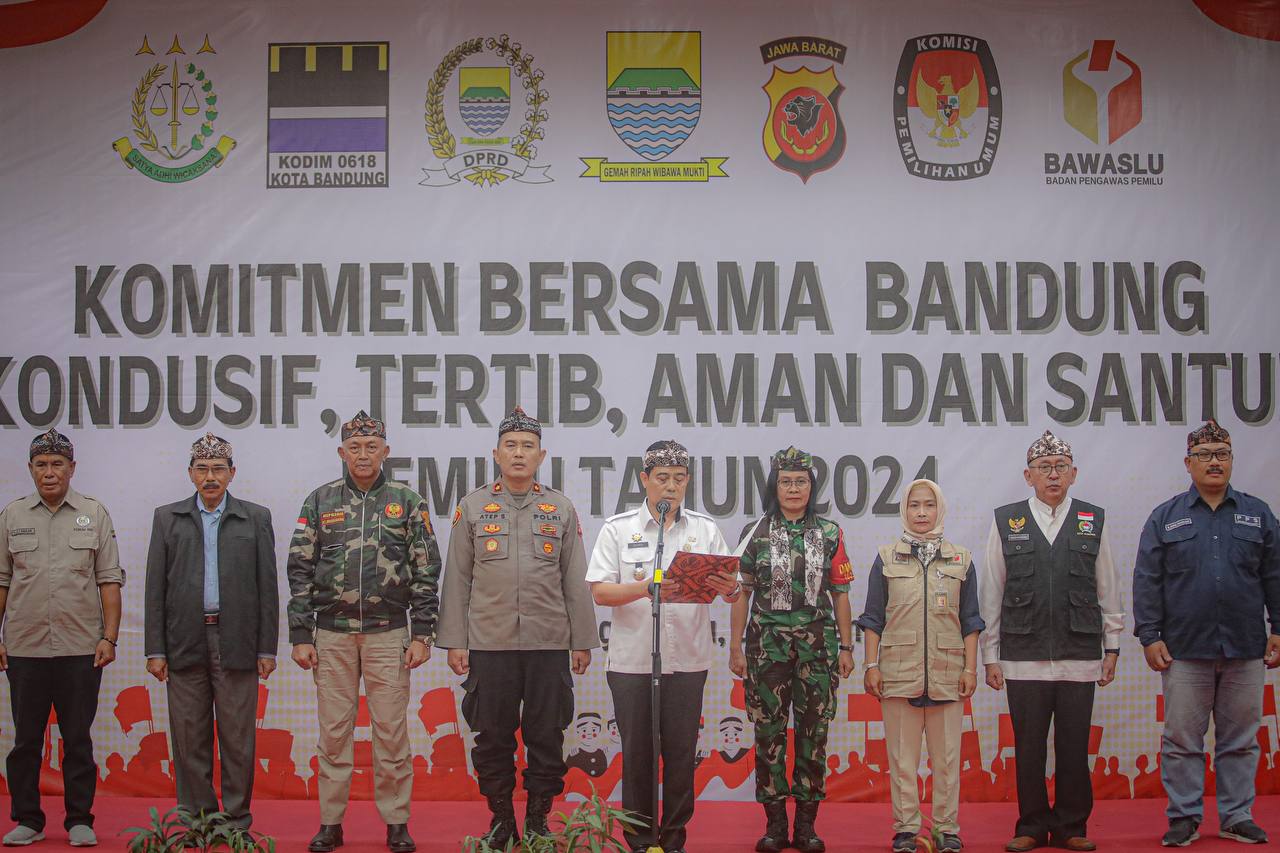 Kota Bandung Komitmen Wujudkan Kondusif, Tertib, Aman dan Santun Jelang Pemilu 2024