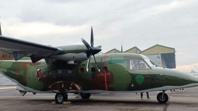 Dukung Kebutuhan Alutsista TNI AU, PTDI Kirimkan NC212i dengan Propeller Baru