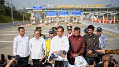 Bey Machmudin Dampingi Presiden Jokowi Resmikan Jalan Tol Pamulang-Cinere-Raya Bogor