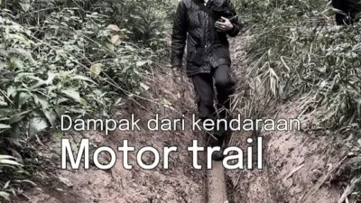 Viral! Lahan Tahura Djuanda Bandung Rusak Akibat Digilas Motor Trail