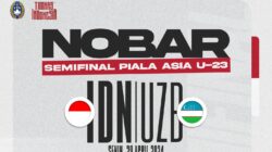 nobar Piala Asia U24 2024 Indonesia VS Uzbekistan