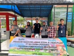 Bekali Masyarakat Binaan dengan Keterampilaan, Bio Farma Berikan Bantuan Mesin untuk Lapas Jelekong dan Sukamiskin Bandung