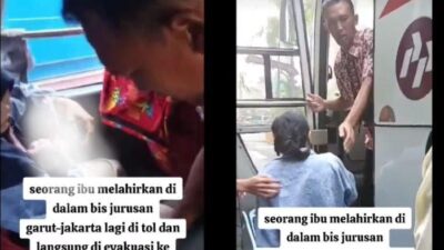 Ibu Melahirkan di Bus Primajasa di Bandung